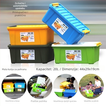 Otporna plastična kutija za prtljažnik, vodootporna i otporna na tlak, prilagodljiva s logom, univerzalna kutija za pohranu automobila