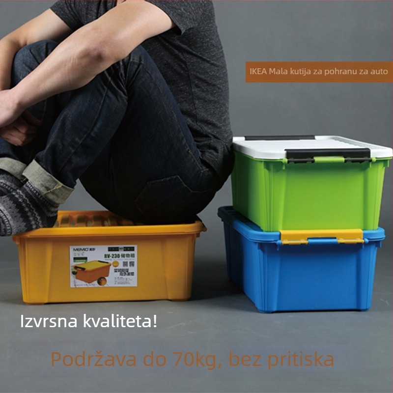 Otporna plastična kutija za prtljažnik, vodootporna i otporna na tlak, prilagodljiva s logom, univerzalna kutija za pohranu automobila