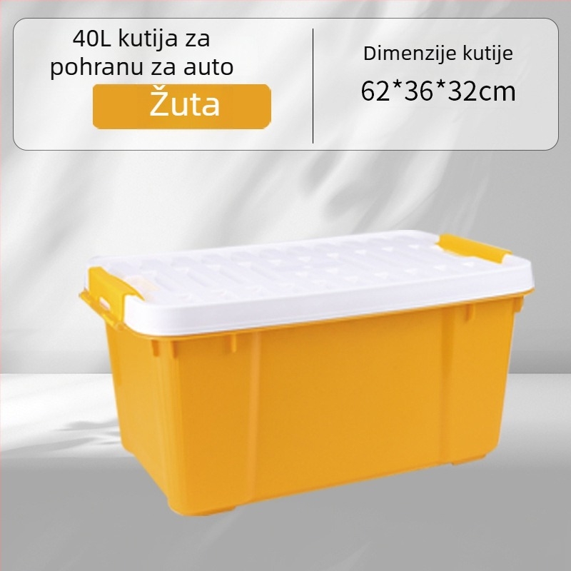 Otporna plastična kutija za prtljažnik, vodootporna i otporna na tlak, prilagodljiva s logom, univerzalna kutija za pohranu automobila