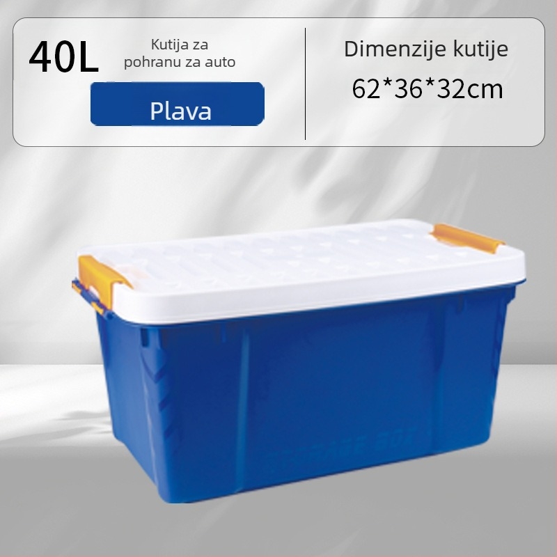 Otporna plastična kutija za prtljažnik, vodootporna i otporna na tlak, prilagodljiva s logom, univerzalna kutija za pohranu automobila