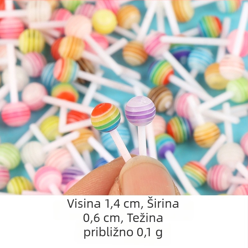 Luolu DIY dodaci za nakit od plastike/smole, epoxy premaz, uzorak bombon, crtani stil, jesensko 2023 izdanje