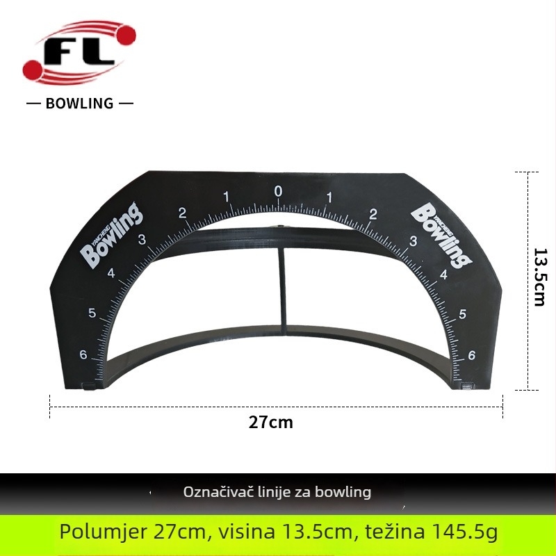 Marker za bowling kuglu, plastično kućište FL, radijus 27 cm, visina 13,5 cm