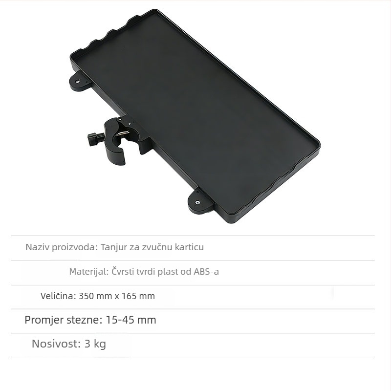 Podešivi držač za telefon s pladnjem za uživo emitiranje, plastični prijenosni skladišni stalak