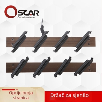 Držač žaluzija od aluminijske legure – ručni držač za staklene žaluzije, kupaonica i balkon, aluminij-plastični okvir prozora, moderni minimalistički stil