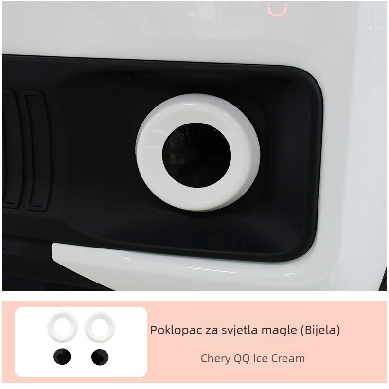 Sticker za promjenu boje prstena svjetla za Chery QQ Ice Cream EV — reflektirajući upozoravajući samoljepljivi naljepnica, marka Like, materijal: samoljepljiva naljepnica, način montaže: vakuumska čašica
