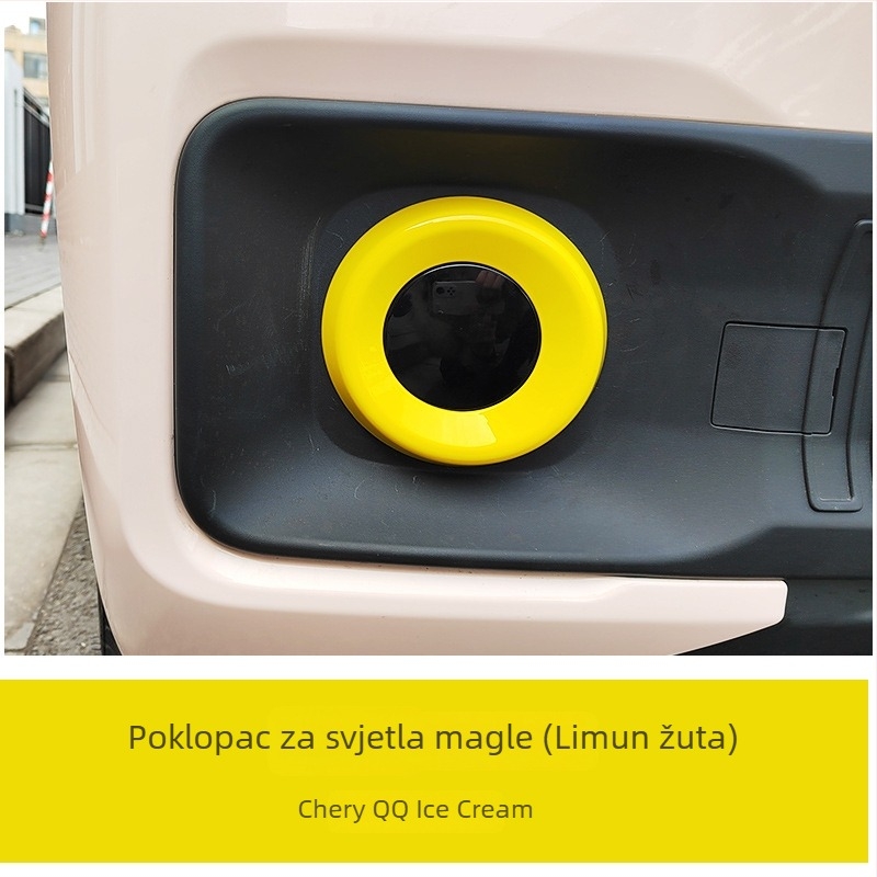 Sticker za promjenu boje prstena svjetla za Chery QQ Ice Cream EV — reflektirajući upozoravajući samoljepljivi naljepnica, marka Like, materijal: samoljepljiva naljepnica, način montaže: vakuumska čašica