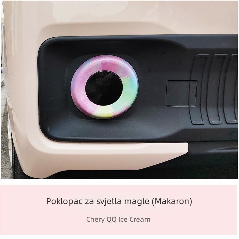 Sticker za promjenu boje prstena svjetla za Chery QQ Ice Cream EV — reflektirajući upozoravajući samoljepljivi naljepnica, marka Like, materijal: samoljepljiva naljepnica, način montaže: vakuumska čašica