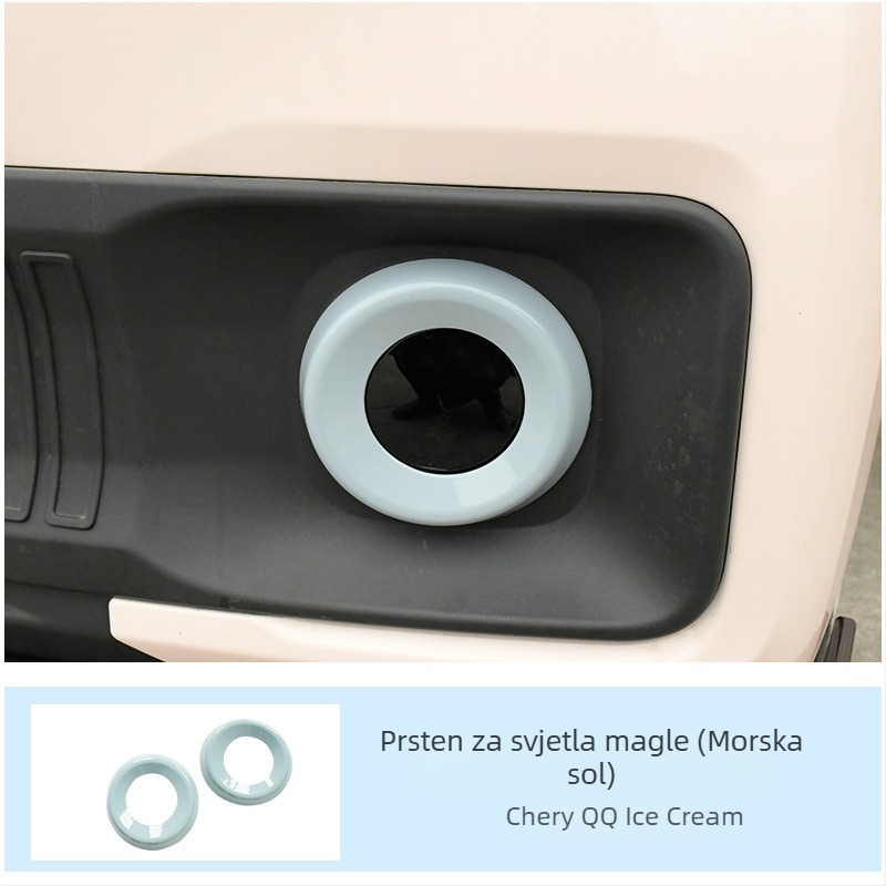 Sticker za promjenu boje prstena svjetla za Chery QQ Ice Cream EV — reflektirajući upozoravajući samoljepljivi naljepnica, marka Like, materijal: samoljepljiva naljepnica, način montaže: vakuumska čašica