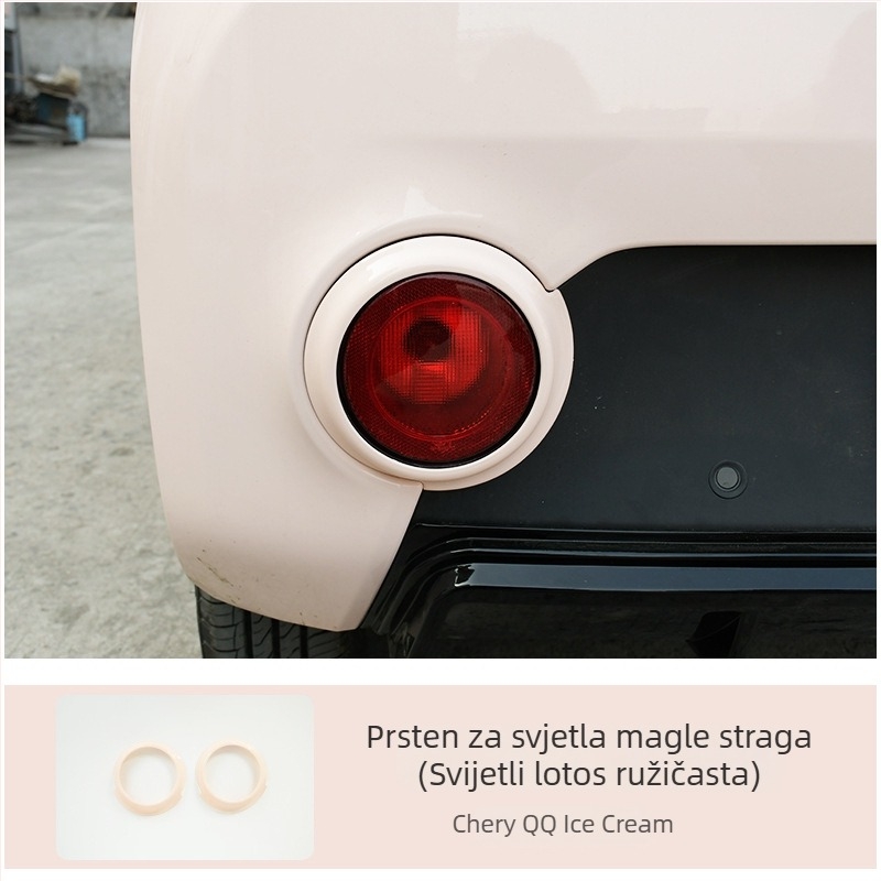 Sticker za promjenu boje prstena svjetla za Chery QQ Ice Cream EV — reflektirajući upozoravajući samoljepljivi naljepnica, marka Like, materijal: samoljepljiva naljepnica, način montaže: vakuumska čašica