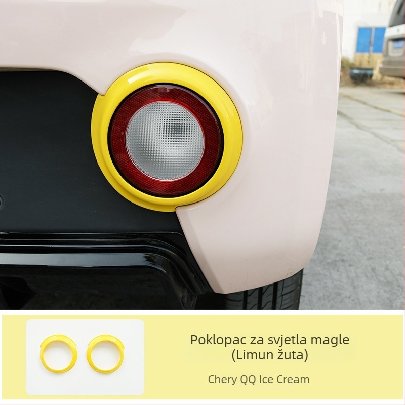 Sticker za promjenu boje prstena svjetla za Chery QQ Ice Cream EV — reflektirajući upozoravajući samoljepljivi naljepnica, marka Like, materijal: samoljepljiva naljepnica, način montaže: vakuumska čašica