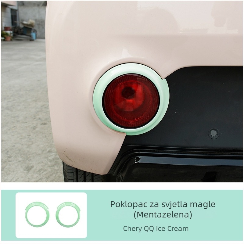 Sticker za promjenu boje prstena svjetla za Chery QQ Ice Cream EV — reflektirajući upozoravajući samoljepljivi naljepnica, marka Like, materijal: samoljepljiva naljepnica, način montaže: vakuumska čašica