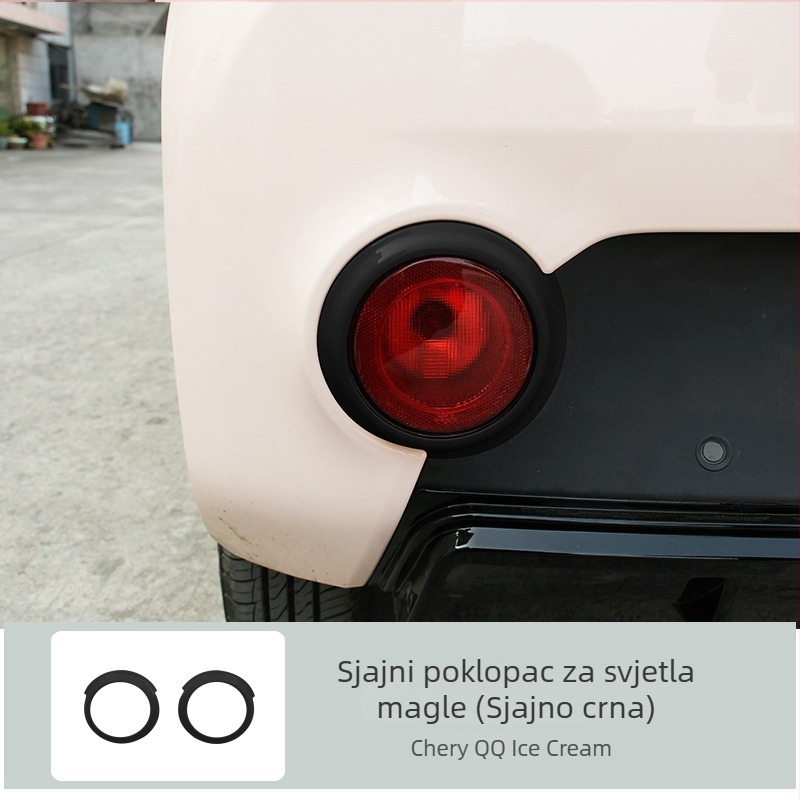 Sticker za promjenu boje prstena svjetla za Chery QQ Ice Cream EV — reflektirajući upozoravajući samoljepljivi naljepnica, marka Like, materijal: samoljepljiva naljepnica, način montaže: vakuumska čašica