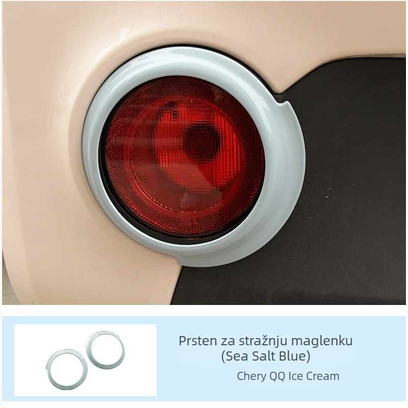 Sticker za promjenu boje prstena svjetla za Chery QQ Ice Cream EV — reflektirajući upozoravajući samoljepljivi naljepnica, marka Like, materijal: samoljepljiva naljepnica, način montaže: vakuumska čašica