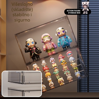 Skladišna kutija od PET plastike, model 3241, kapacitet 12 L, prilagodljiva