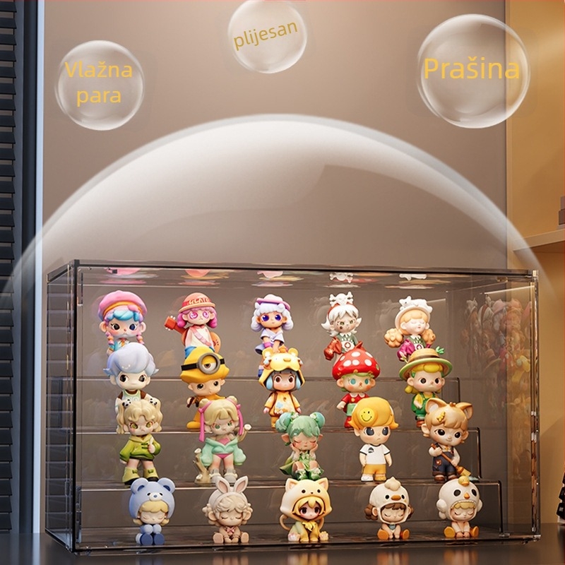 Skladišna kutija od PET plastike, model 3241, kapacitet 12 L, prilagodljiva