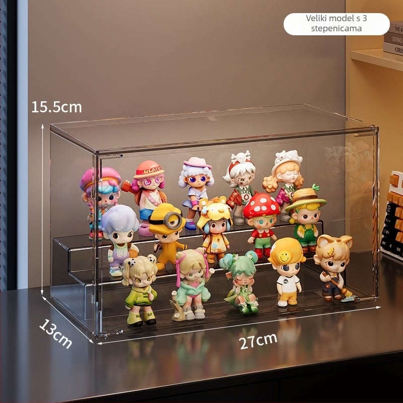 Skladišna kutija od PET plastike, model 3241, kapacitet 12 L, prilagodljiva