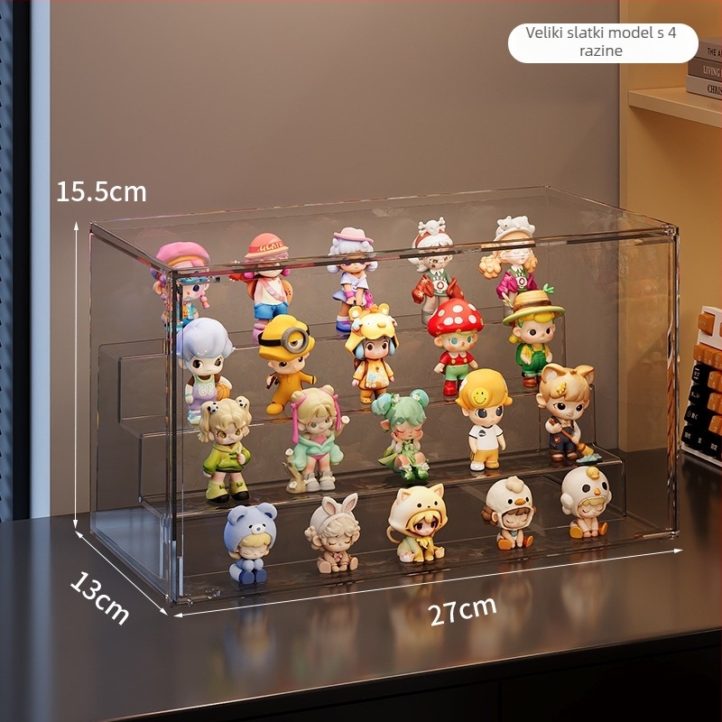 Skladišna kutija od PET plastike, model 3241, kapacitet 12 L, prilagodljiva