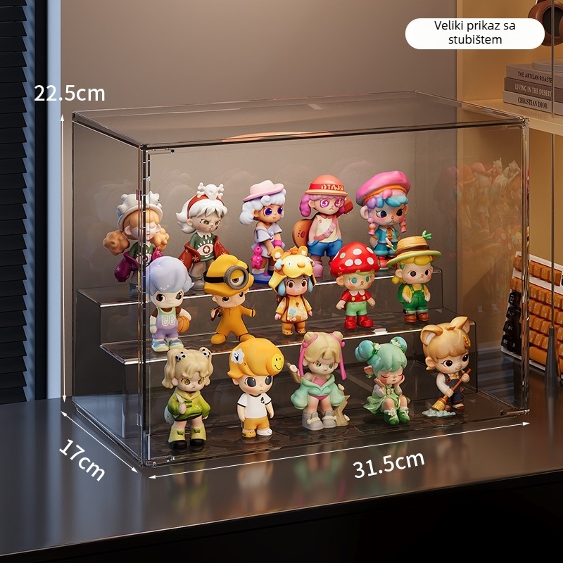 Skladišna kutija od PET plastike, model 3241, kapacitet 12 L, prilagodljiva