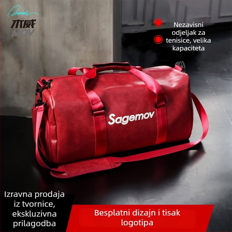 Tasley Muwei PU kožna putna i sportska torba, velika kapaciteta, pretinac za cipele, vodootporna, ultralagana