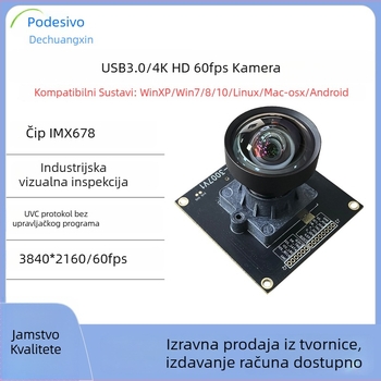 Industrijska USB kamera modul IMX678 – 8MP, 4K, 60FPS, USB 3.0, ručno fokusiranje