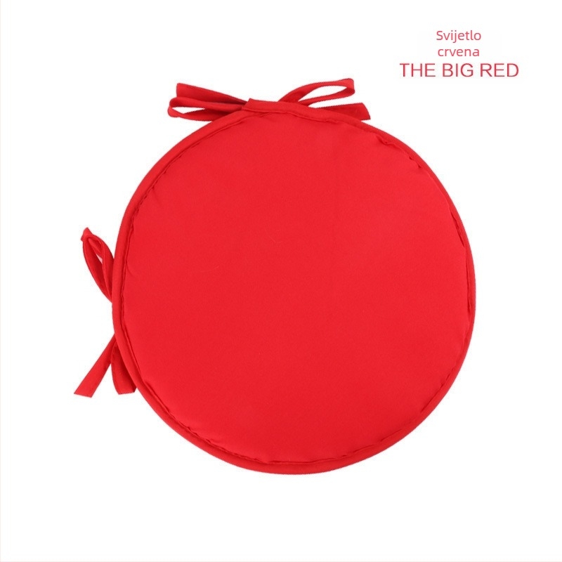 Jastučić za stolicu – okrugli tekstilni jastučić, poliester, jednofarbni uzorak, za restorane i urede, moderni jednostavni stil