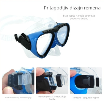 Dječje silikonove ronilačke naočale sa suhim snorkel kompletom