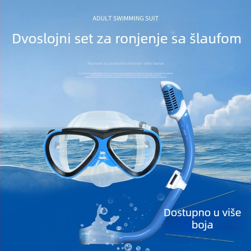 Dječje silikonove ronilačke naočale sa suhim snorkel kompletom