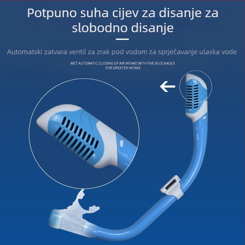 Dječje silikonove ronilačke naočale sa suhim snorkel kompletom