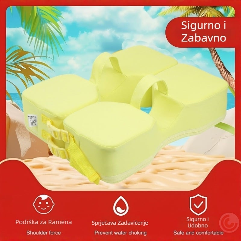 Naduvani plivački prsten za bebe s zaštitom od prevrtanja ispod pazuha, za plivanje i kupanje