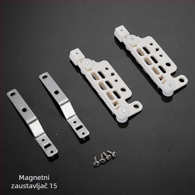 Električni pribor za zavjesne tračnice – visići kotačić, plastična konstrukcija, metalno-plastični komponenti, kompatibilno s tipom ovjesa, moderni minimalistički stil