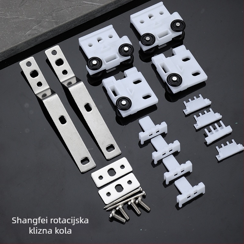 Električni pribor za zavjesne tračnice – visići kotačić, plastična konstrukcija, metalno-plastični komponenti, kompatibilno s tipom ovjesa, moderni minimalistički stil