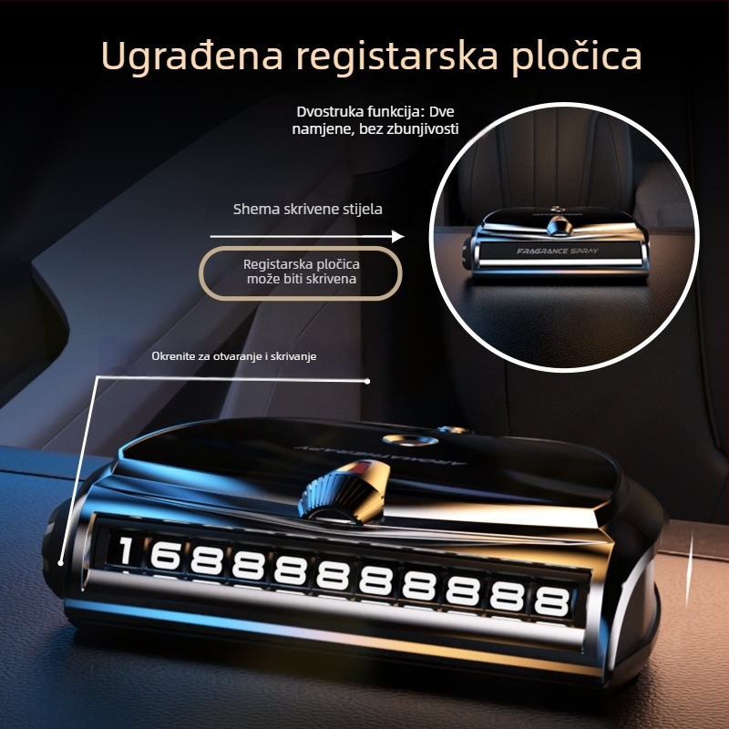 Automobilski aromaterapijski difuzor, metalni držač parfema, 10–20 ml, isparavanje 16–30 dana, dekorativno, uklanjanje mirisa i formaldehida