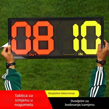 Ručna karta za zamjenu igrača s dvostranim prikazom, za četiri igrača, PVC materijal