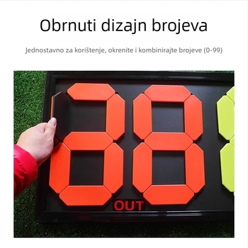 Ručna karta za zamjenu igrača s dvostranim prikazom, za četiri igrača, PVC materijal