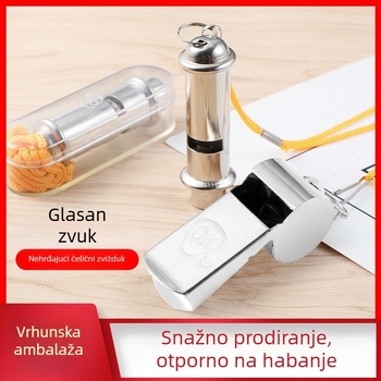 Sudijska zviždaljka od nehrđajućeg čelika, Jianbang, mogućnost otiska logotipa, sport i vanjske aktivnosti