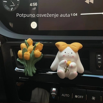 Osmanthus automobilna aromaterapija – okrugli ukras za ventilaciju s gips kamenom za parfem, 5–10 ml, cvjetne note, prilagodljivo