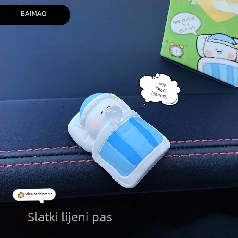 Baimao resin figurica West Highland terijera za stolni dekor, crtani stil, prilagodljiva