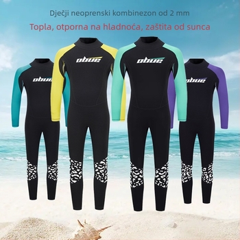 Dječji cijeli neoprenski kostim s dugim rukavima, topao, brzo se suši, UV zaštita, za plivanje i ronjenje