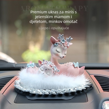 Automobilski plišani osvježivač zraka — karikaturistička životinjska dekoracija za unutrašnjost vozila