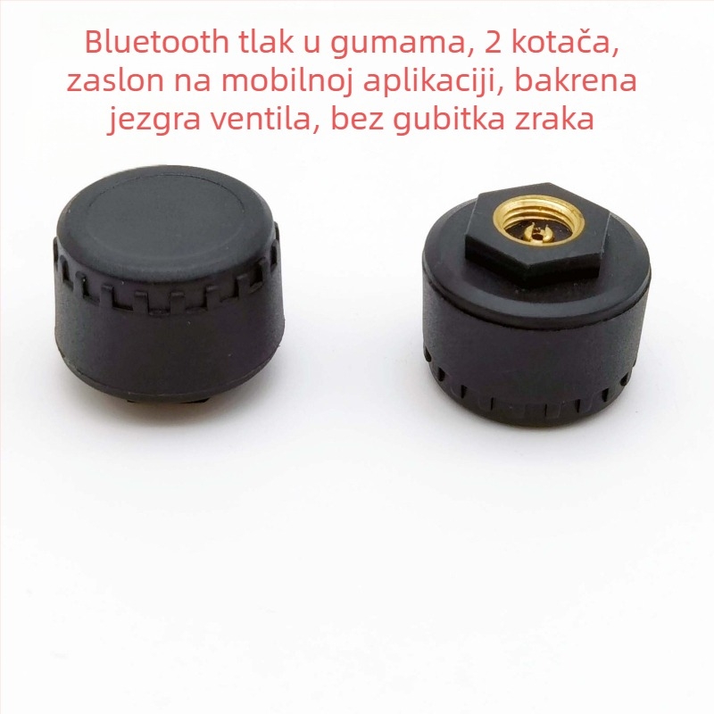 Bluetooth TPMS senzor za automobile, motocikle i tricikle - Wollip, raspon 0-8 bar, digitalni zaslon, kompatibilan s 2/3/4 kotača