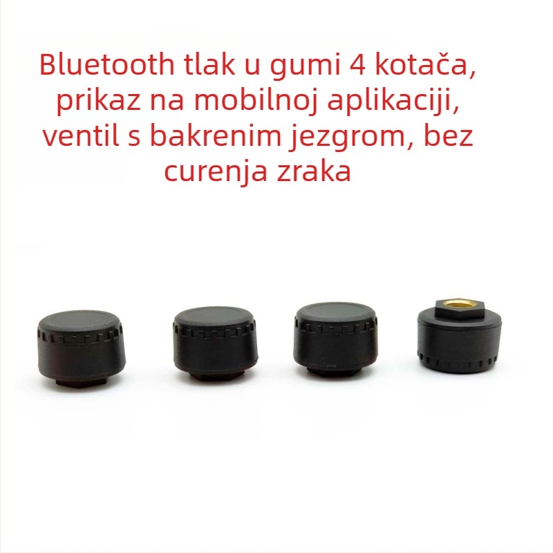 Bluetooth TPMS senzor za automobile, motocikle i tricikle - Wollip, raspon 0-8 bar, digitalni zaslon, kompatibilan s 2/3/4 kotača