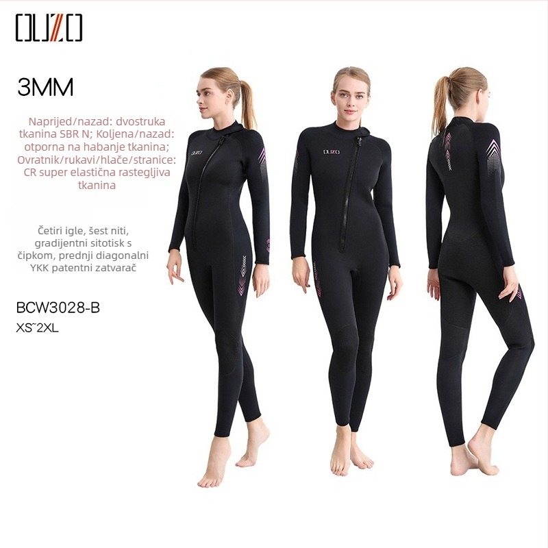 3 mm neoprenska odijela za ronjenje, unisex, zadržava toplinu, pogodna za ronjenje, šnorkanje i plivanje