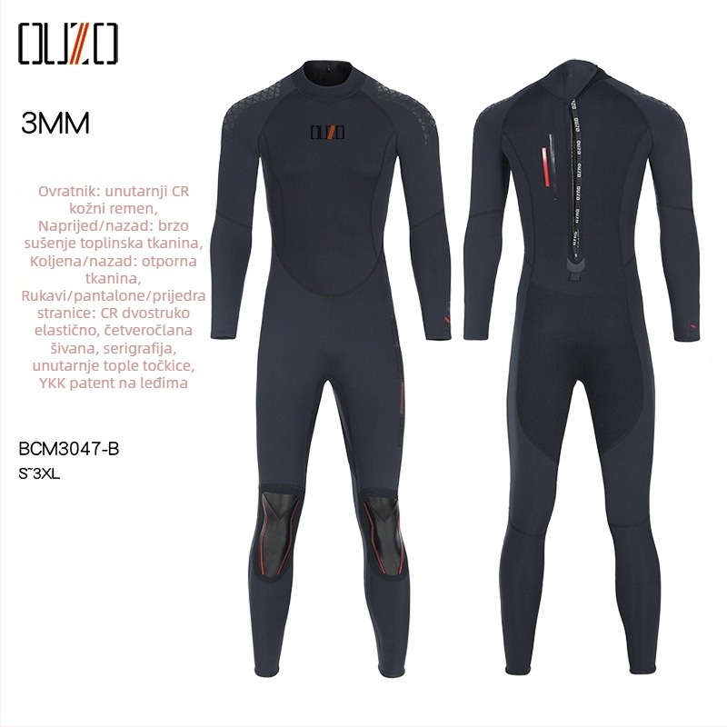 3 mm neoprenska odijela za ronjenje, unisex, zadržava toplinu, pogodna za ronjenje, šnorkanje i plivanje