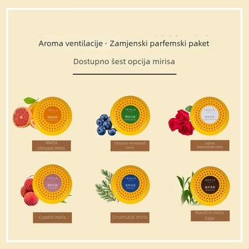 Automobilski čvrsti miris za aromaterapiju – kožni miris s cvjetnim notama, klipsa za zračni izlaz, ≤5 ml, trajanje >90 dana
