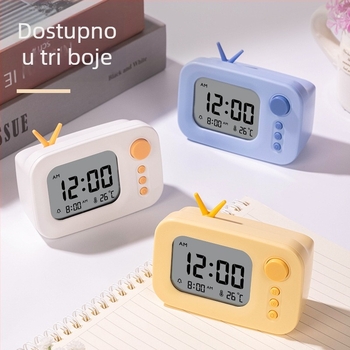 LE104 alarmni sat s LED zaslonom, temperatura i vlaga, vrijeme na jednom zaslonu