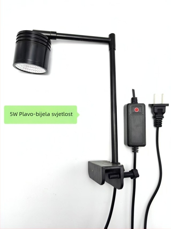 LED rasvjeta za akvarij s punim spektromom, aluminijsko kućište, 5W/7W, potopni dizajn