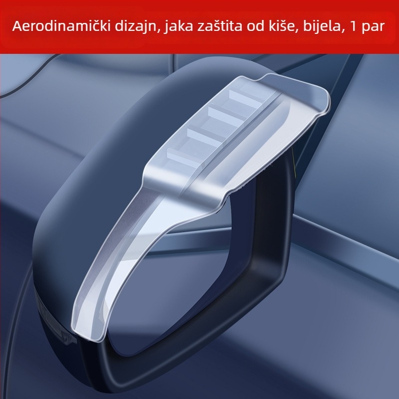 Geely kišni vizir za retrovizor — PVC, ljepilo za montažu, univerzalna prilagodba, AT/Automatski prijenos, prilagodljivo