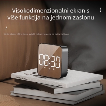 LED budilica s termometrom, alarmom i 24-satnim prikazom — napajanje baterijom, elektronski pogon