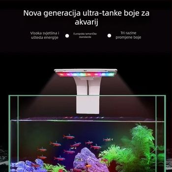 LED rasvjeta za akvarij, mini clip-on, USB priključak, za vodene biljke