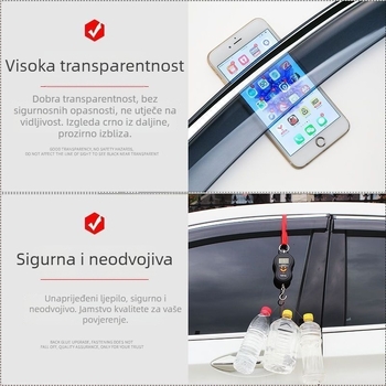 L6F Zaštita od kiše za Nissan Tiida – sintetička smola, obruba prozora